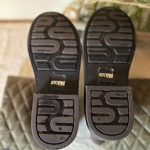 Storm by Cougar Women's Sassy Rain Boot, Size 6. Olive and Brown w/ Side Buckle - Picture 9 of 11